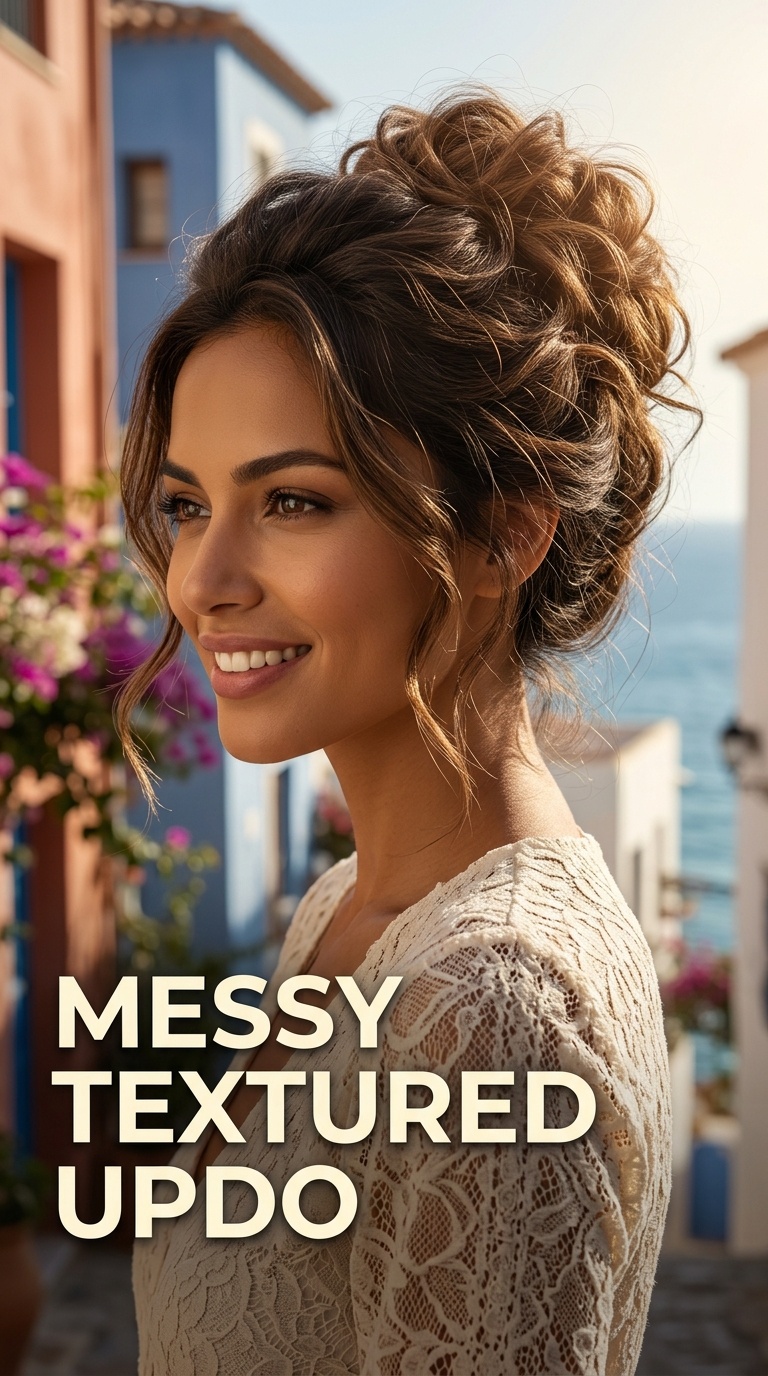 Messy Textured Updo