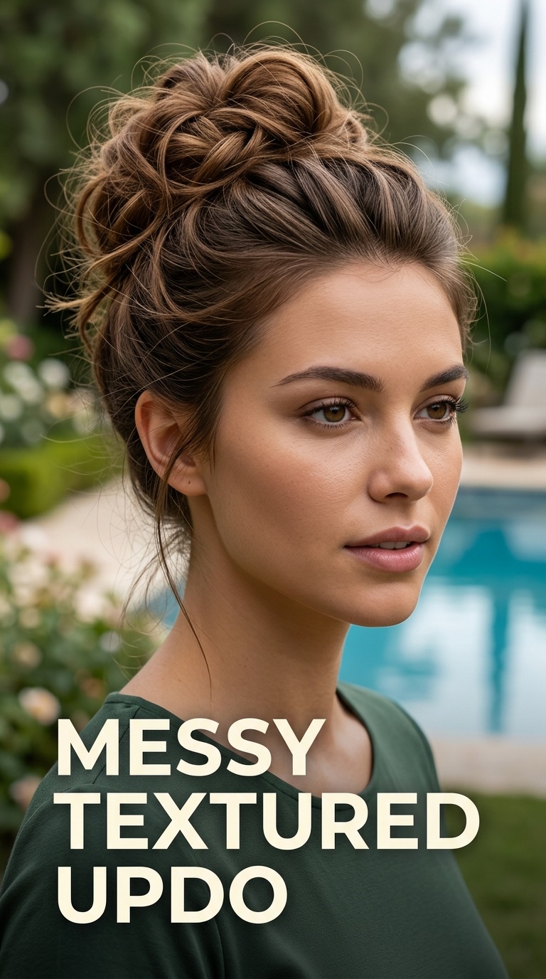 Messy Textured Updo