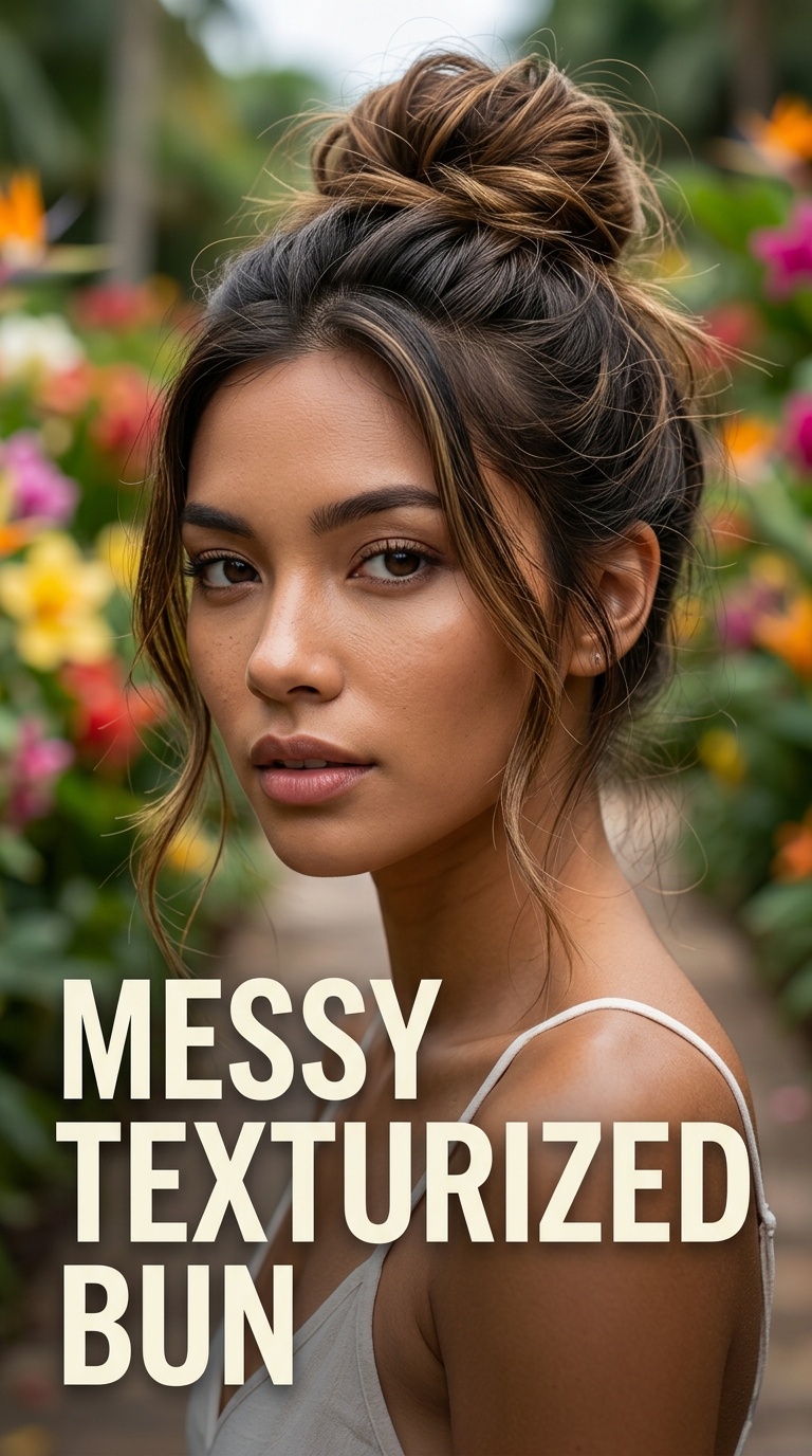 Messy Texturized Bun