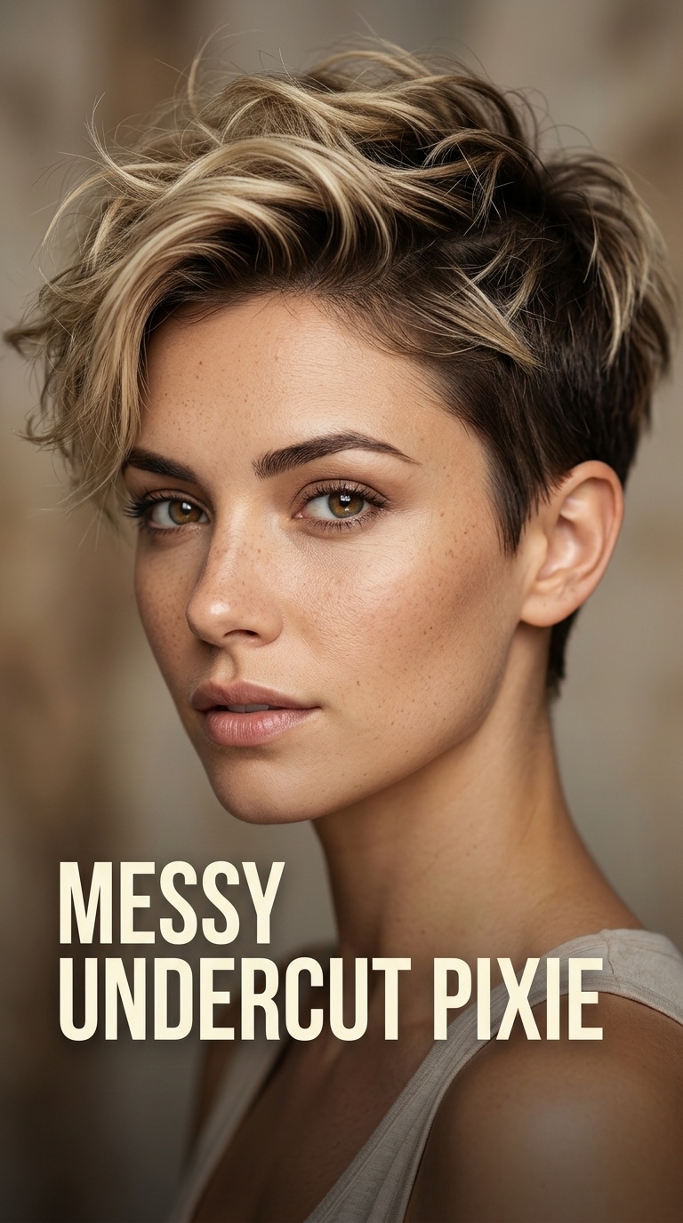 Messy Undercut Pixie