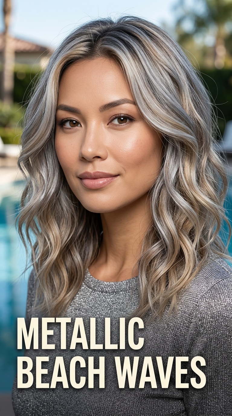 Metallic Beach Waves