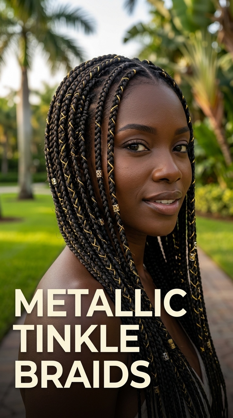 Metallic Tinkle Braids
