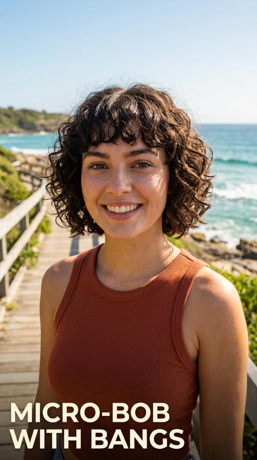 Micro-Bob with Bangs