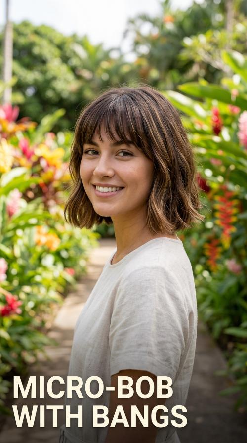 Micro-Bob with Bangs