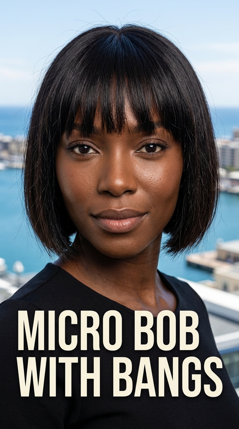 Micro Bob with Bangs