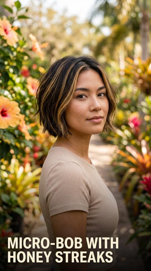 Micro-Bob with Honey Streaks
