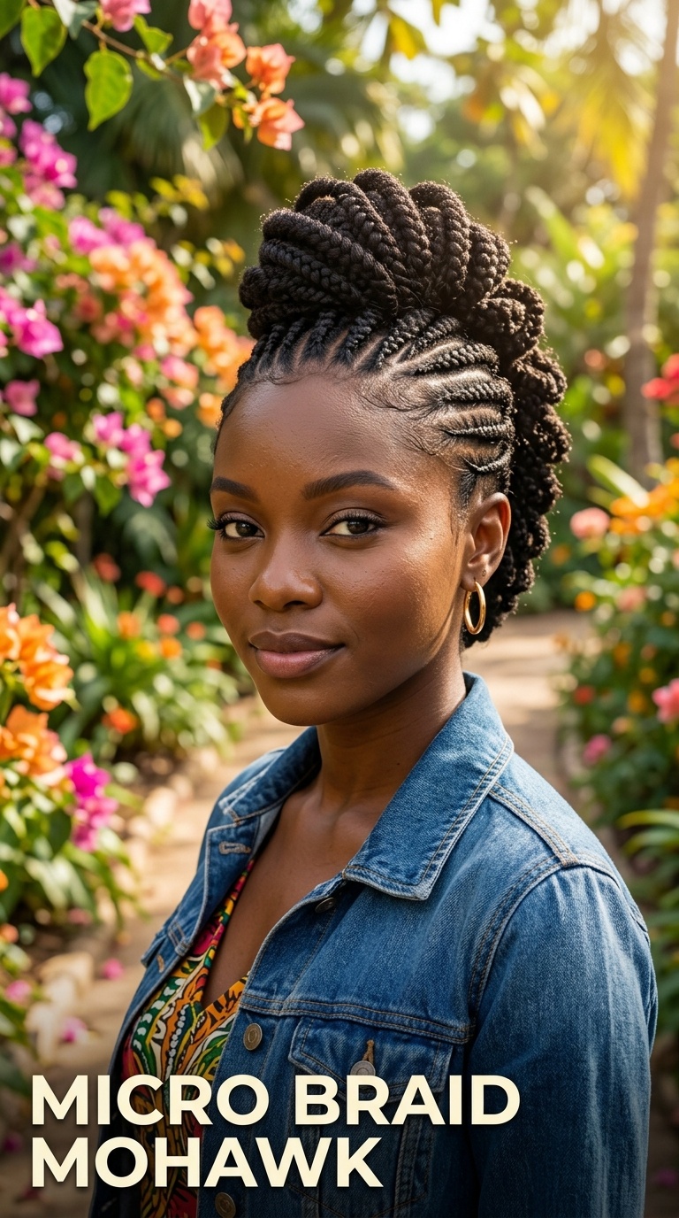 Micro Braid Mohawk