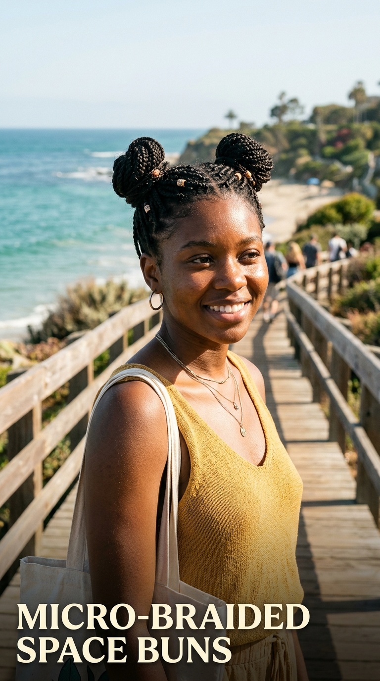 Micro-Braided Space Buns
