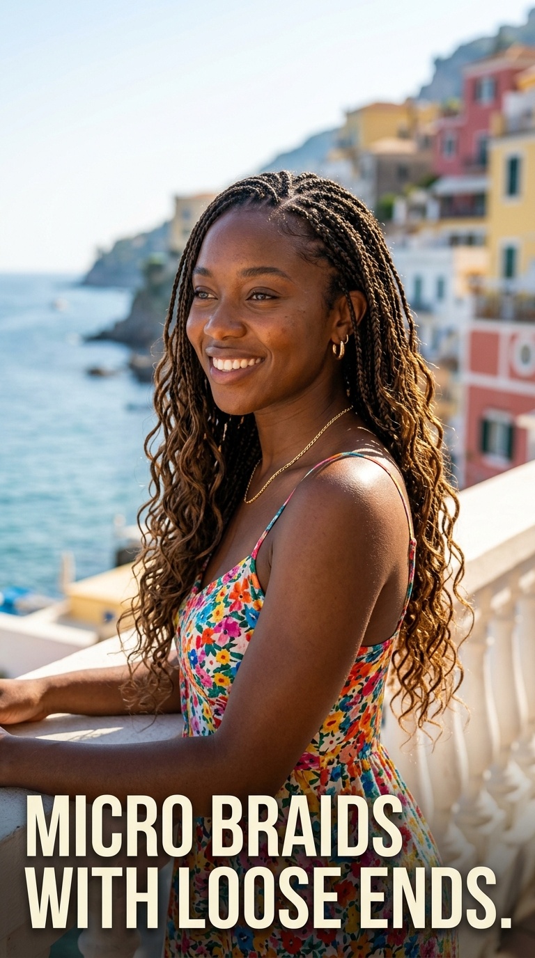 Micro Braids with Loose Ends