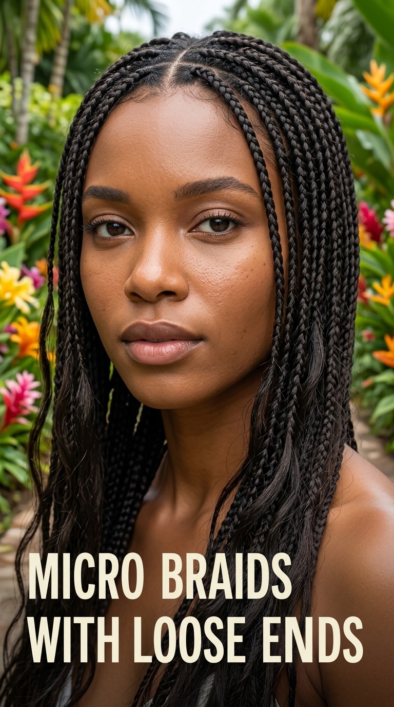 Micro Braids with Loose Ends