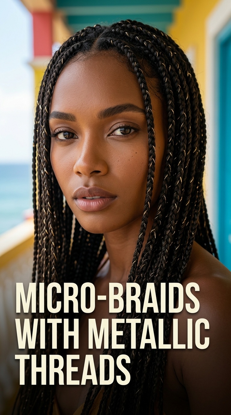 Micro-Braids with Metallic Threads