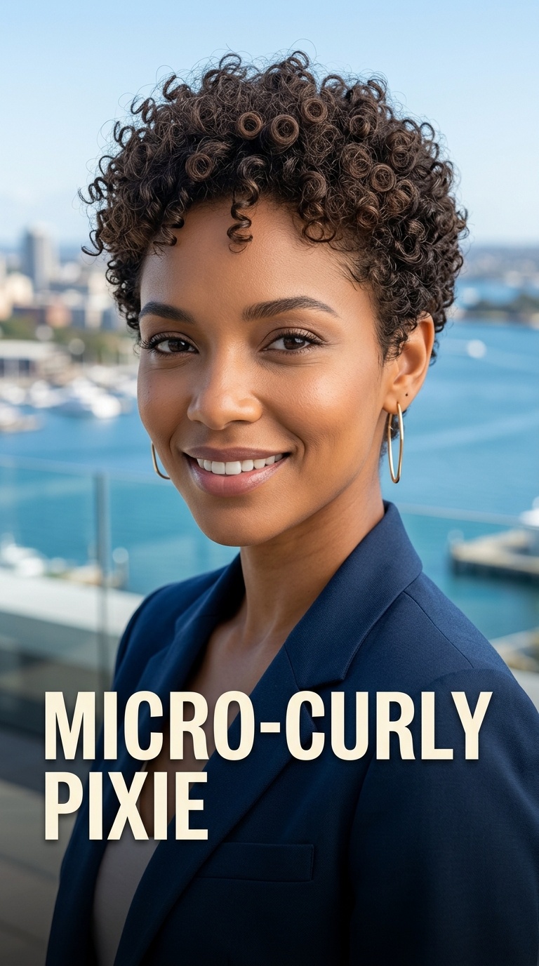Micro-Curly Pixie