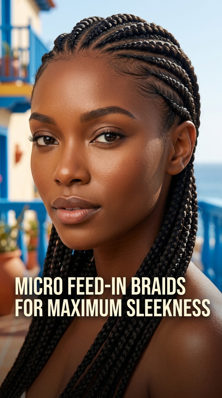 Micro Feed-in Braids for Maximum Sleekness