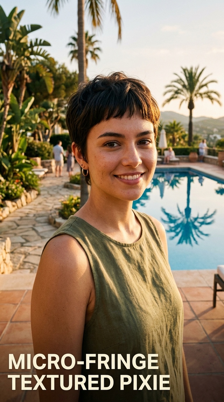 Micro-Fringe Textured Pixie