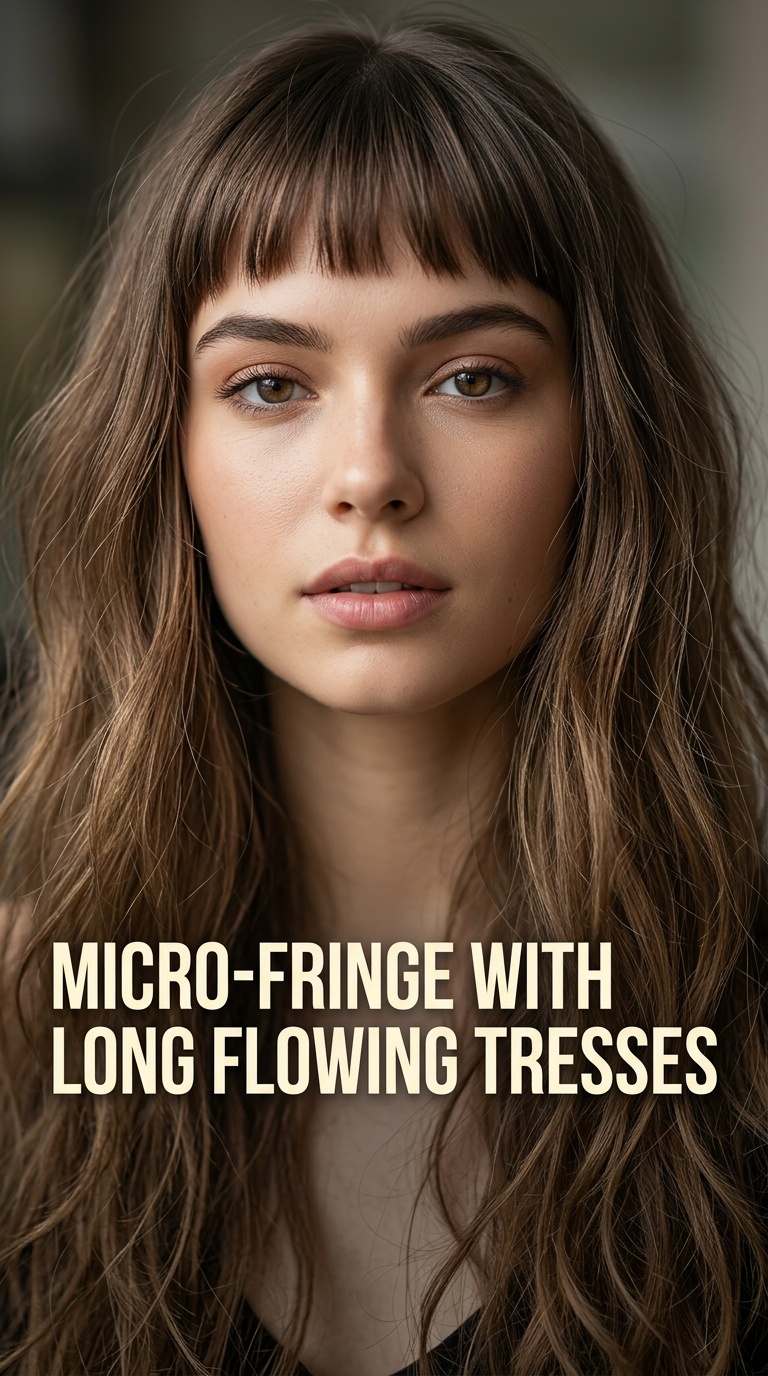 Micro-Fringe with Long Flowing Tresses