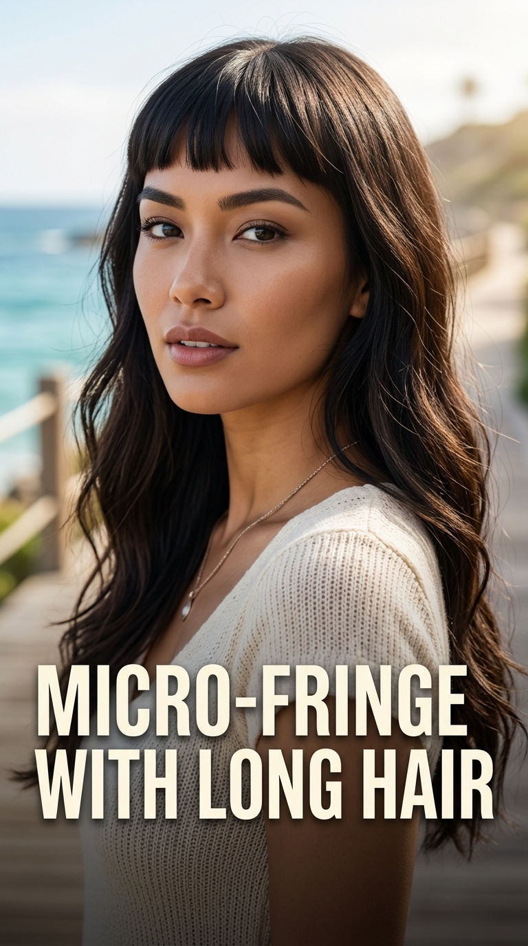 Micro-Fringe with Long Hair