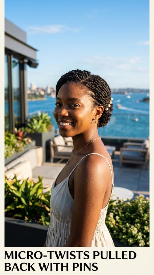 Micro-Twists Pulled Back with Pins