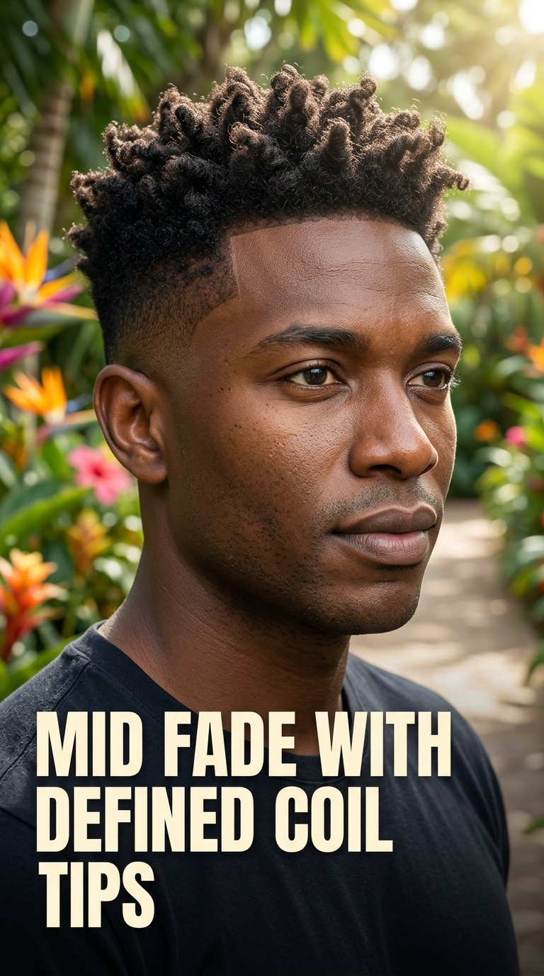 Mid Fade with Defined Coil Tips