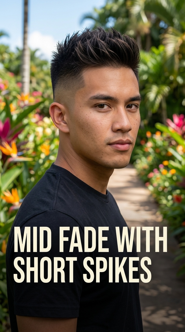 Mid Fade with Short Spikes