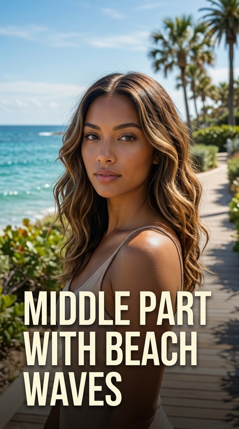 Middle Part with Beach Waves
