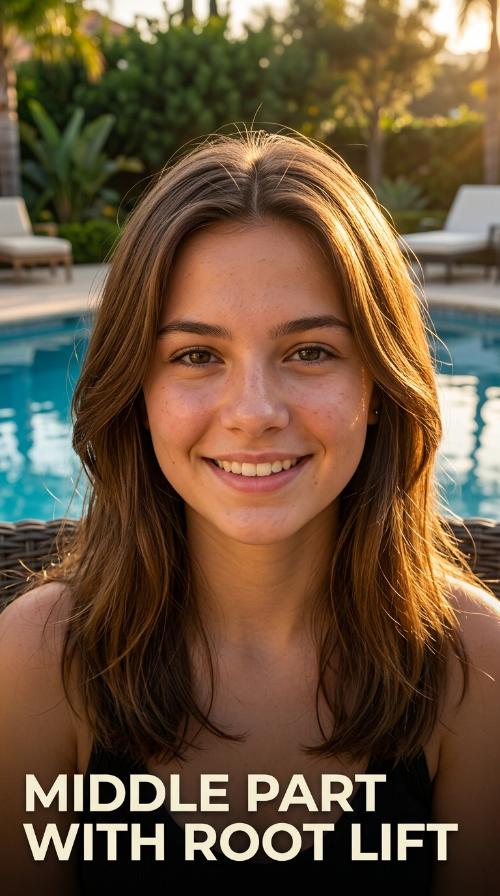 Middle Part with Root Lift