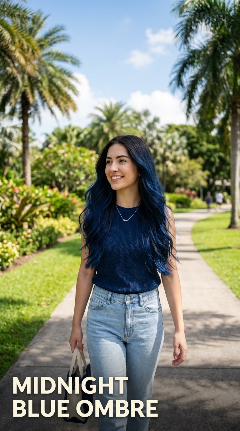 Midnight Blue Ombre