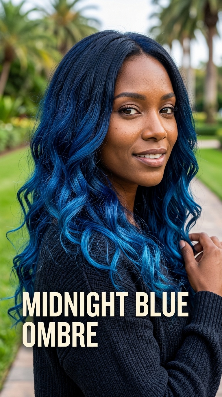 Midnight Blue Ombre