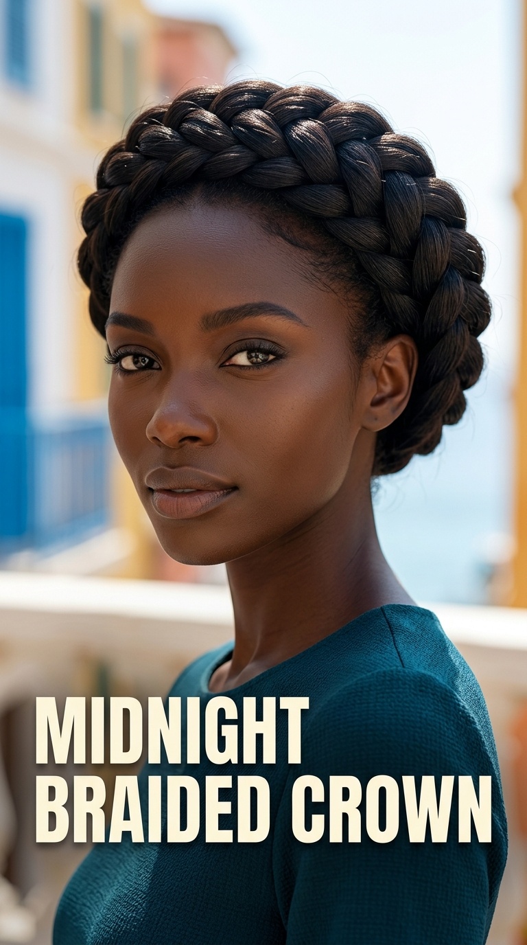 Midnight Braided Crown