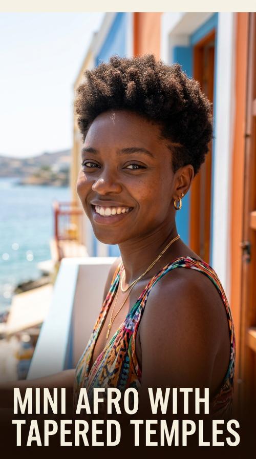Mini Afro with Tapered Temples