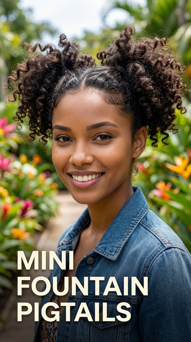 Mini Fountain Pigtails