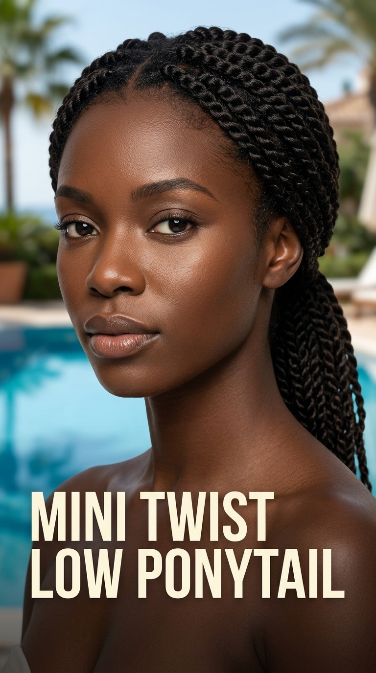 Mini Twist Low Ponytail