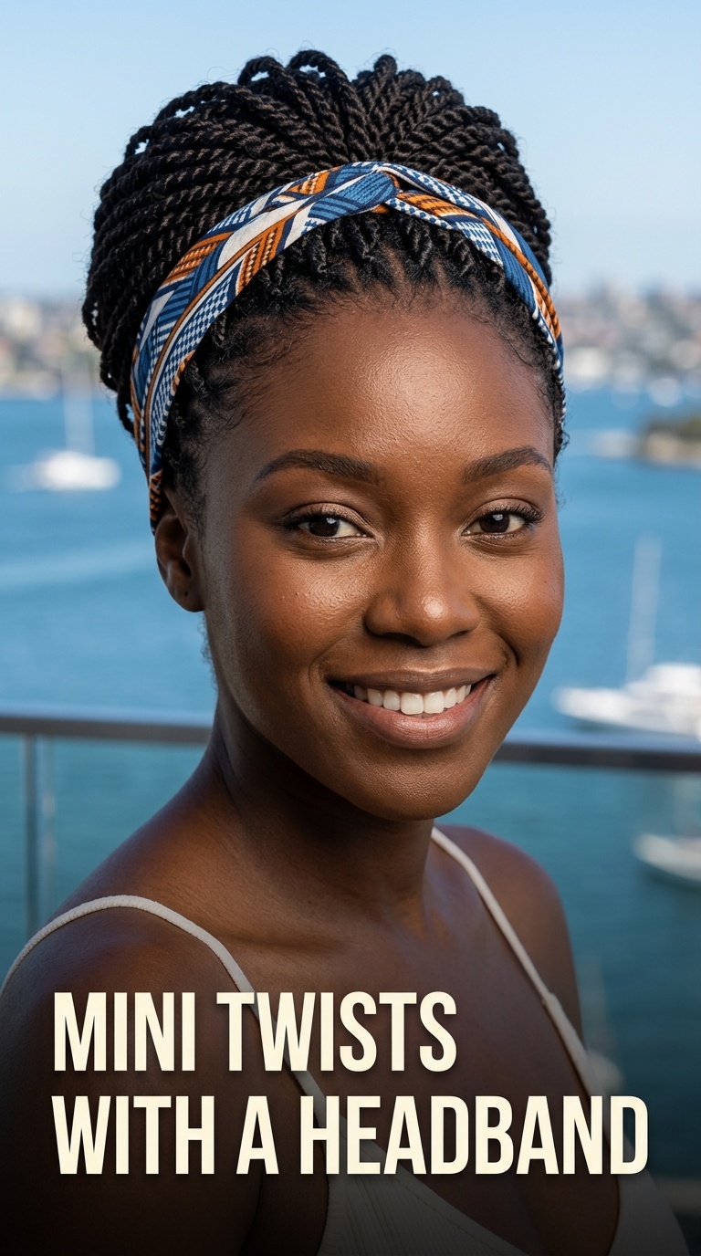 Mini Twists with a Headband