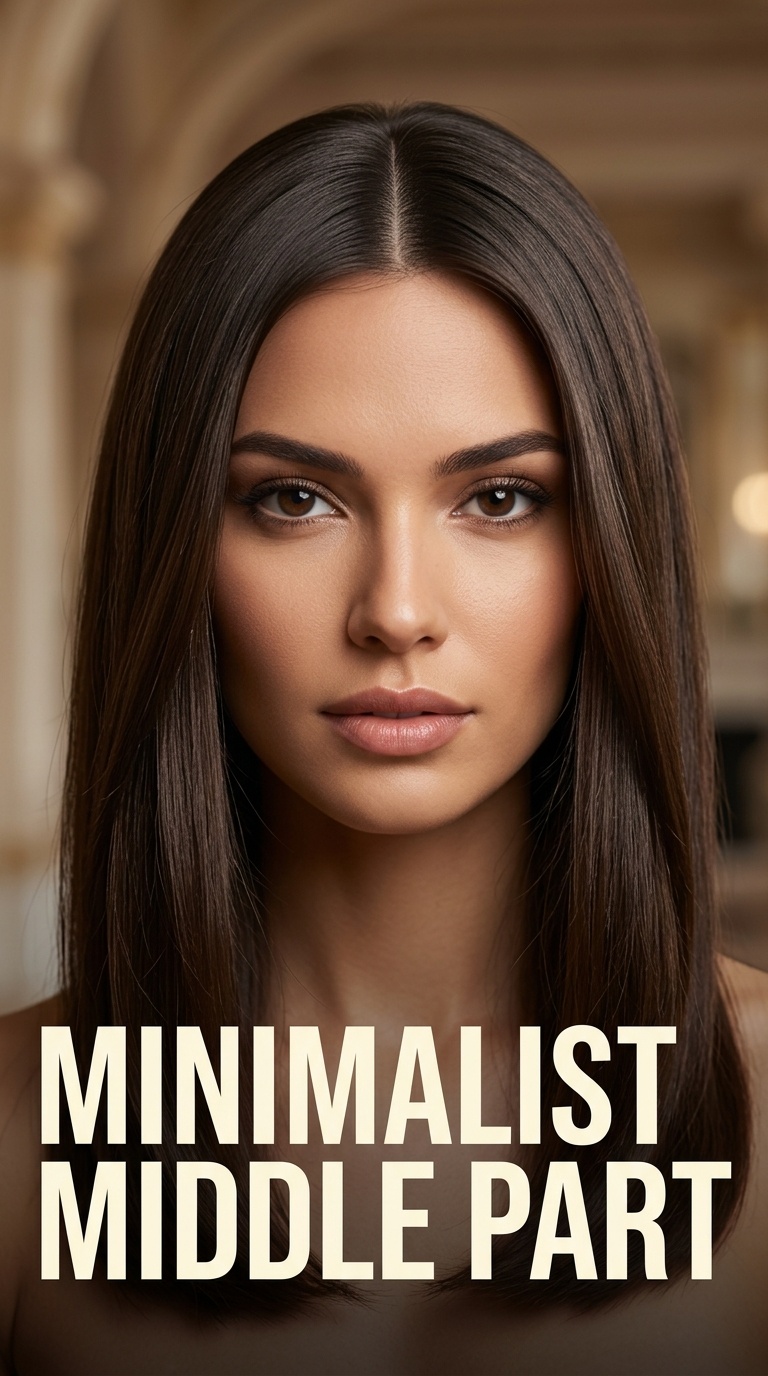 Minimalist Middle Part