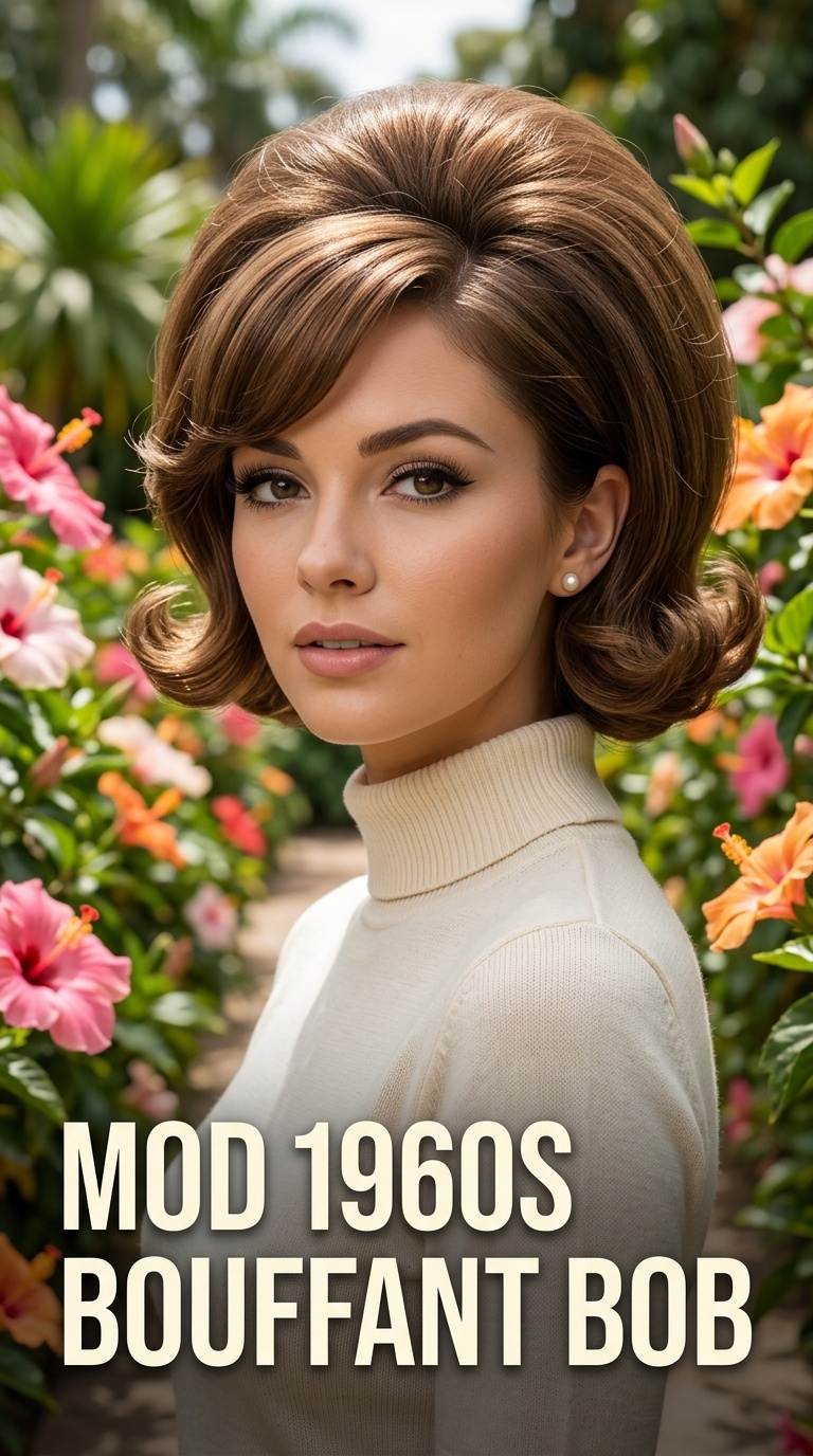 Mod 1960s Bouffant Bob