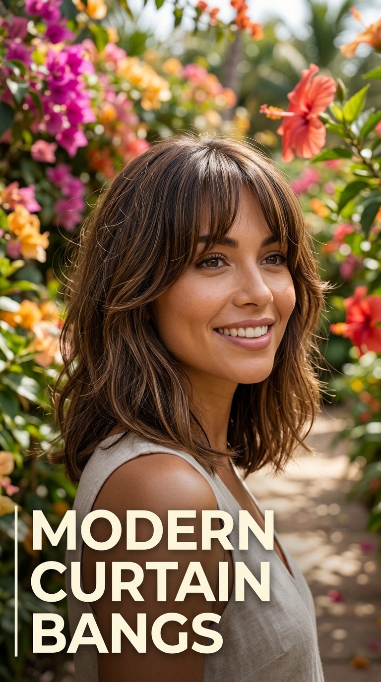Modern Curtain Bangs