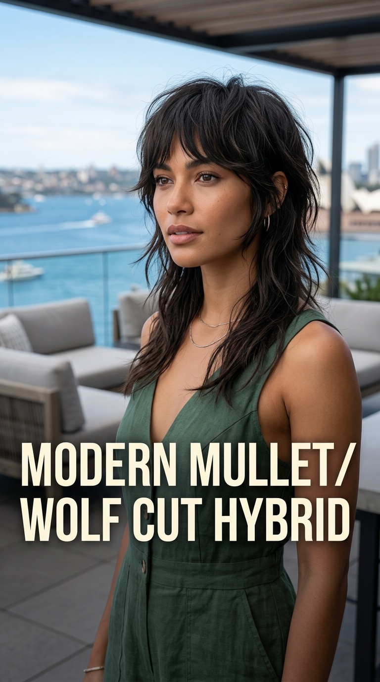 Modern Mullet/Wolf Cut Hybrid