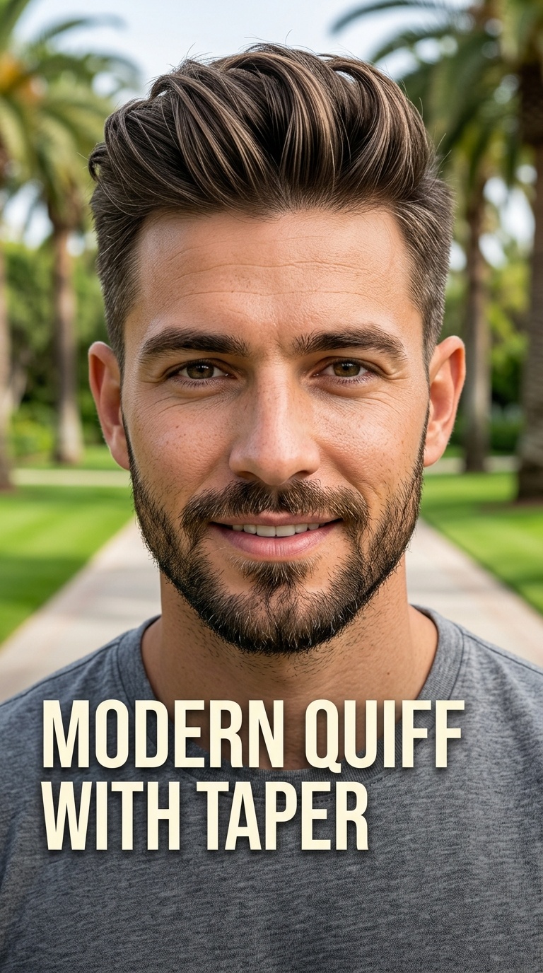 Modern Quiff with Taper