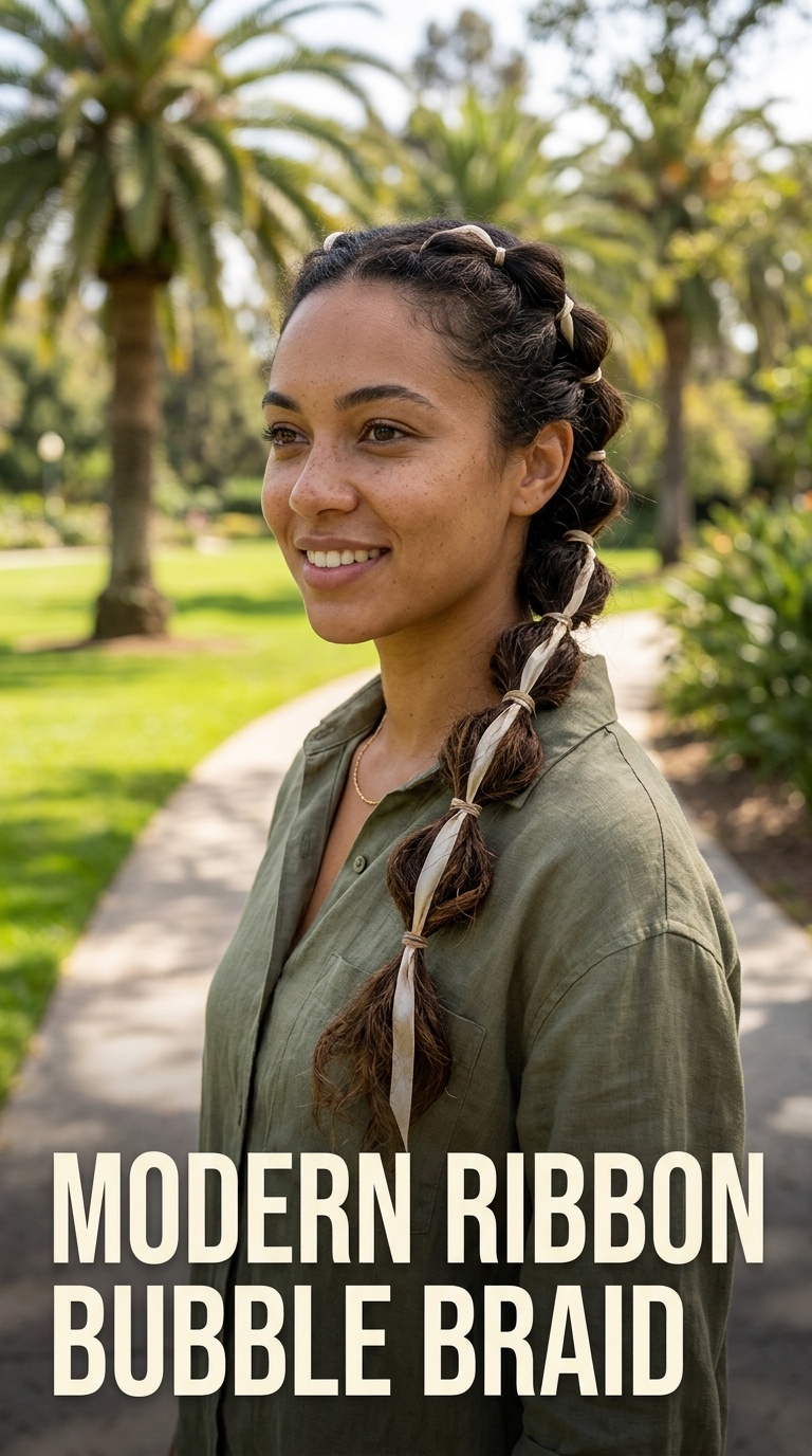 Modern Ribbon Bubble Braid