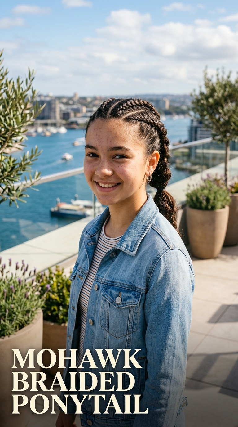 Mohawk Braided Ponytail