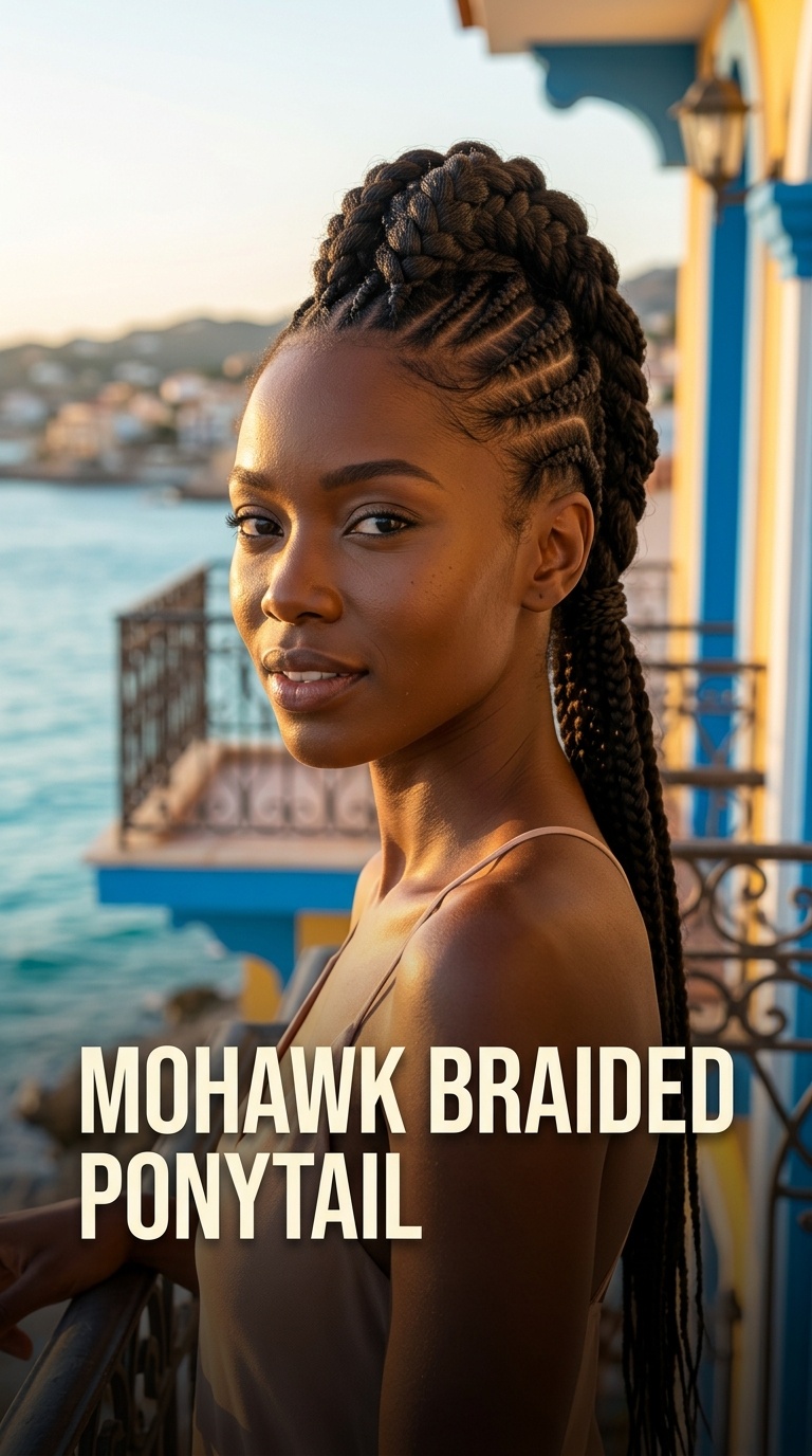 Mohawk Braided Ponytail