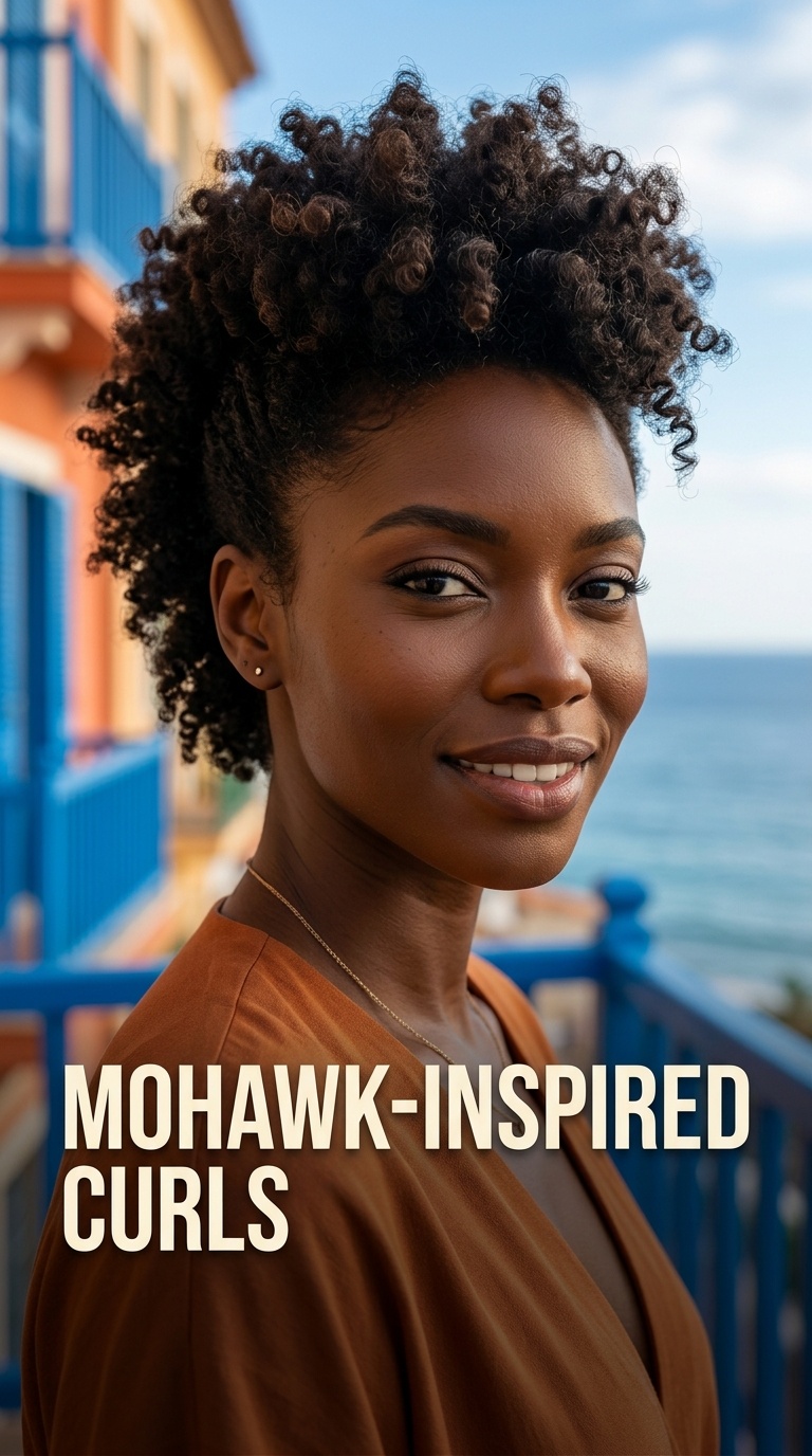 Mohawk-Inspired Curls