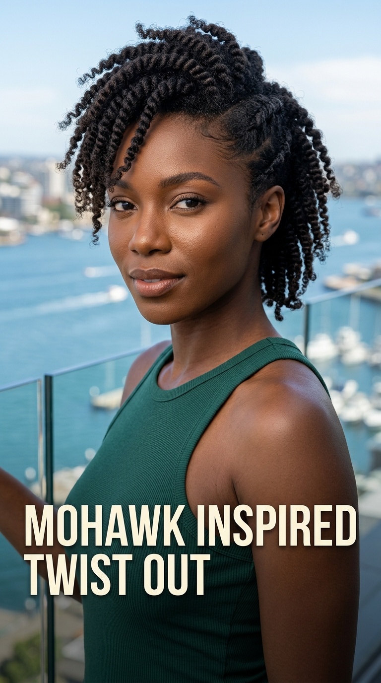 Mohawk Inspired Twist Out