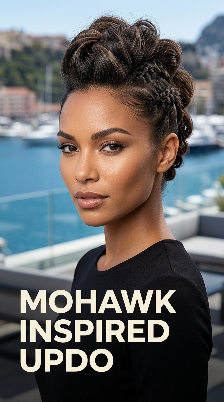 Mohawk Inspired Updo