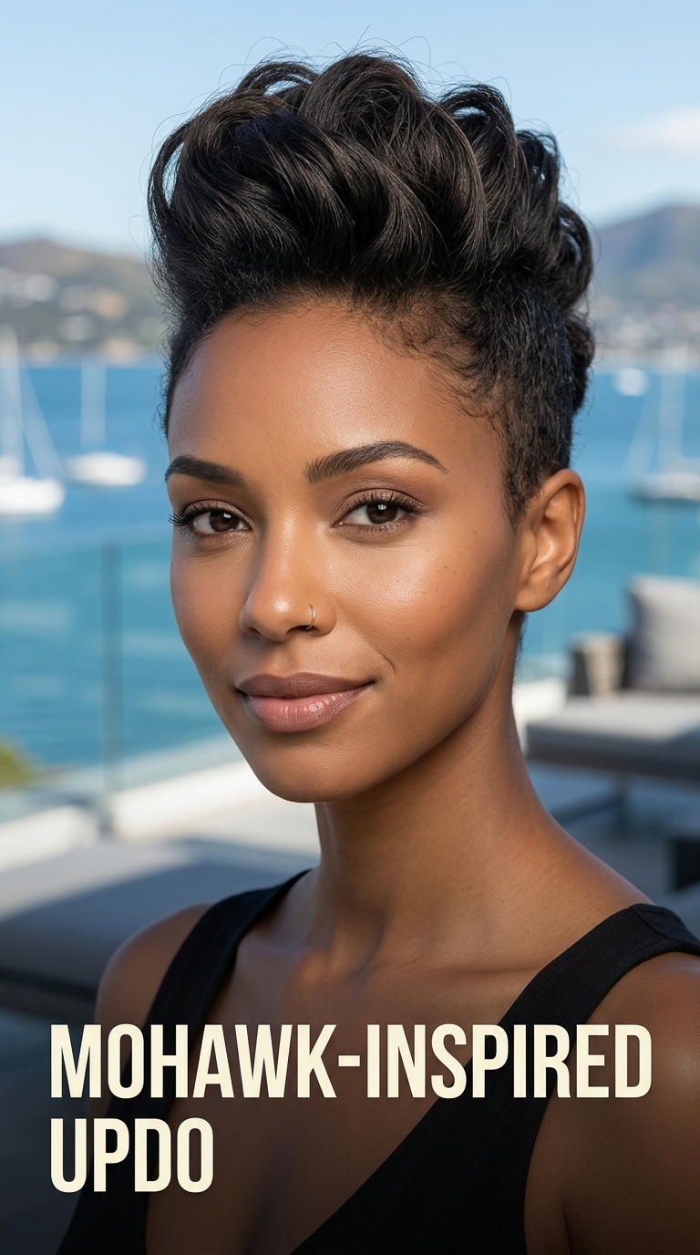 Mohawk-Inspired Updo