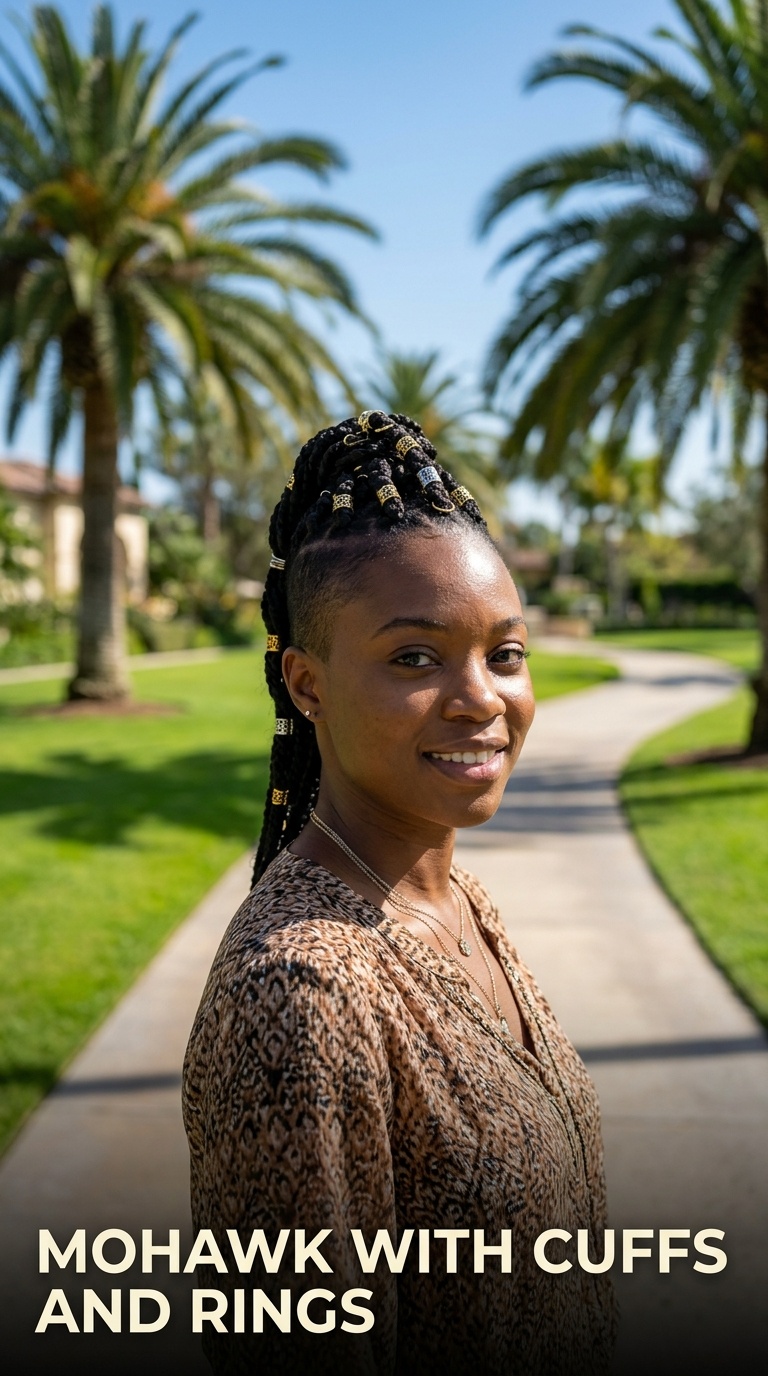 Mohawk with Cuffs and Rings
