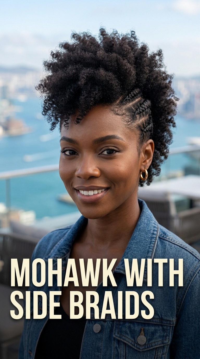 Mohawk with Side Braids