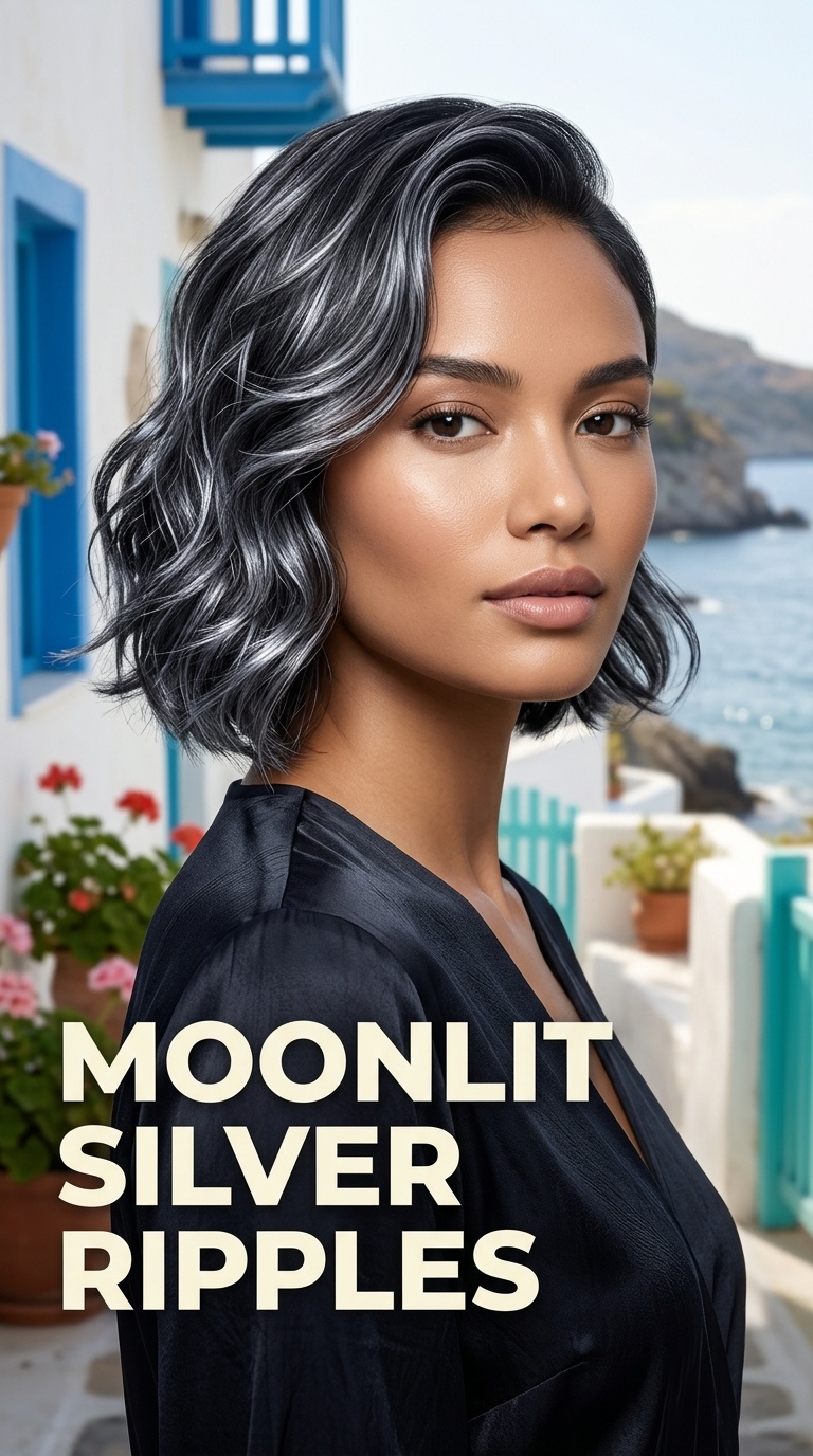Moonlit Silver Ripples