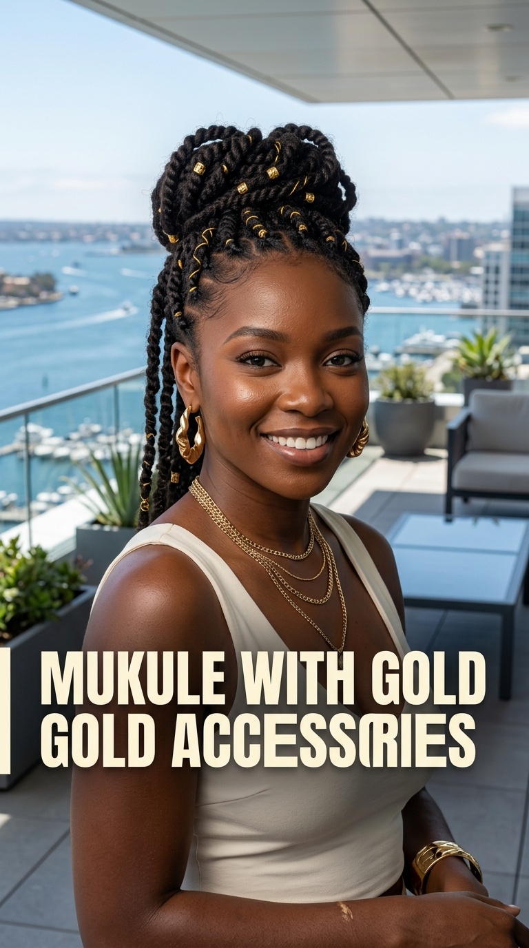 Mukule with Gold Accessories