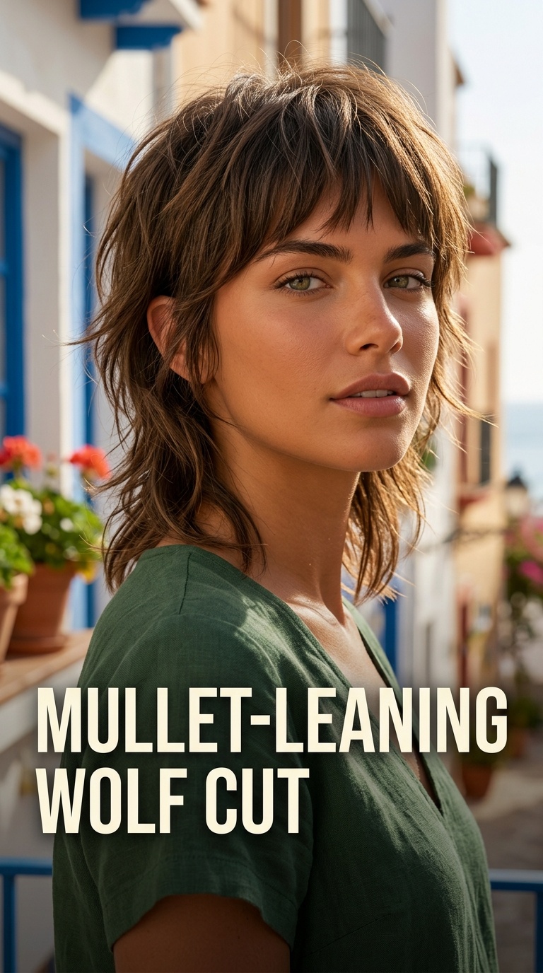 Mullet-Leaning Wolf Cut