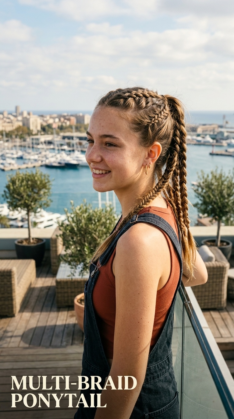 Multi-Braid Ponytail